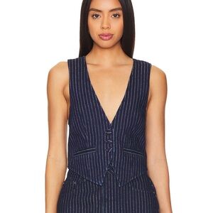 AFRM Navy Pinstripe Tank Top